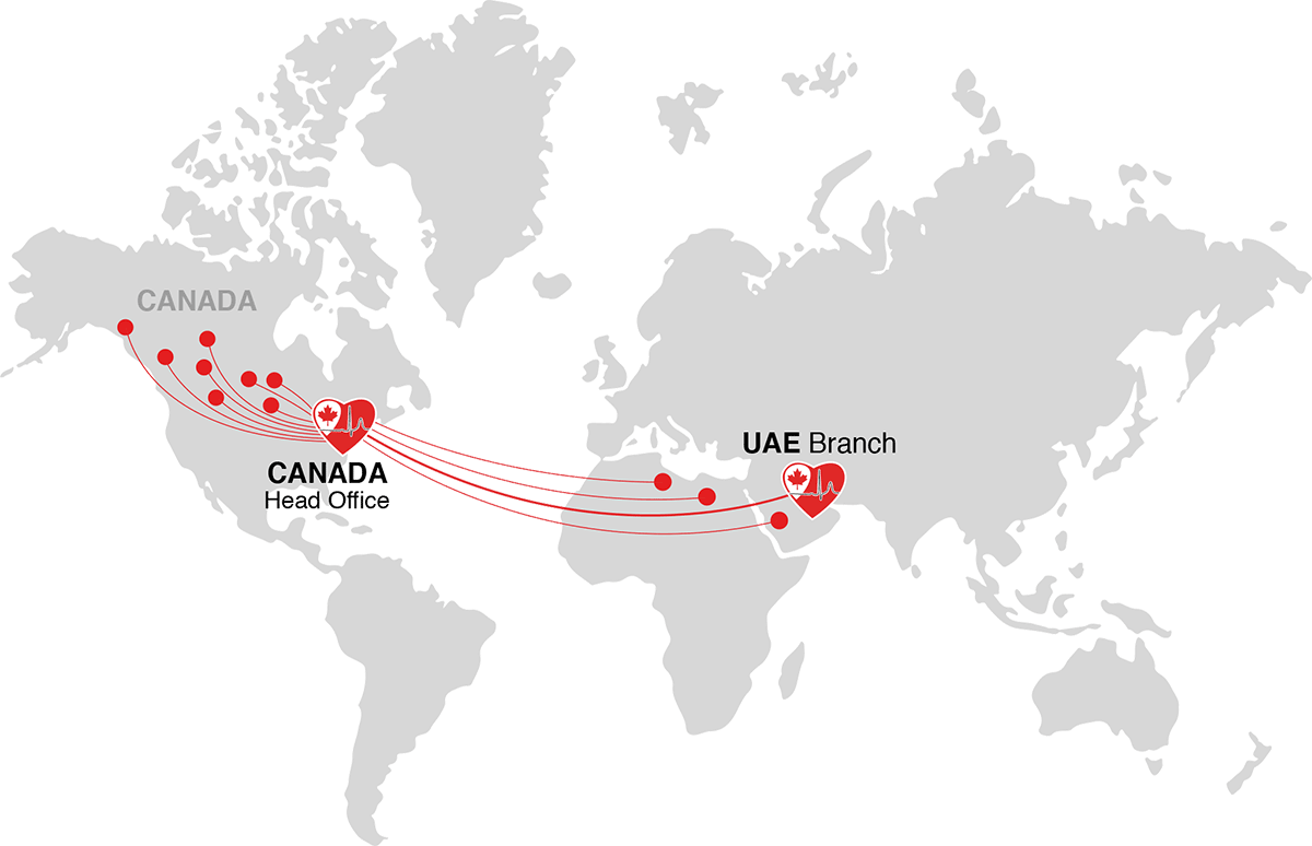 Canadian Cardiac Monitoring Map